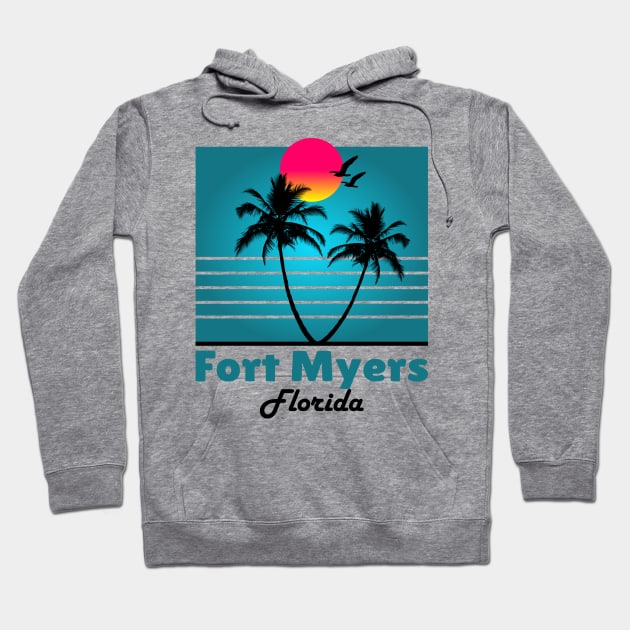 Fort Myers Florida FL Hoodie by SunsetParadise